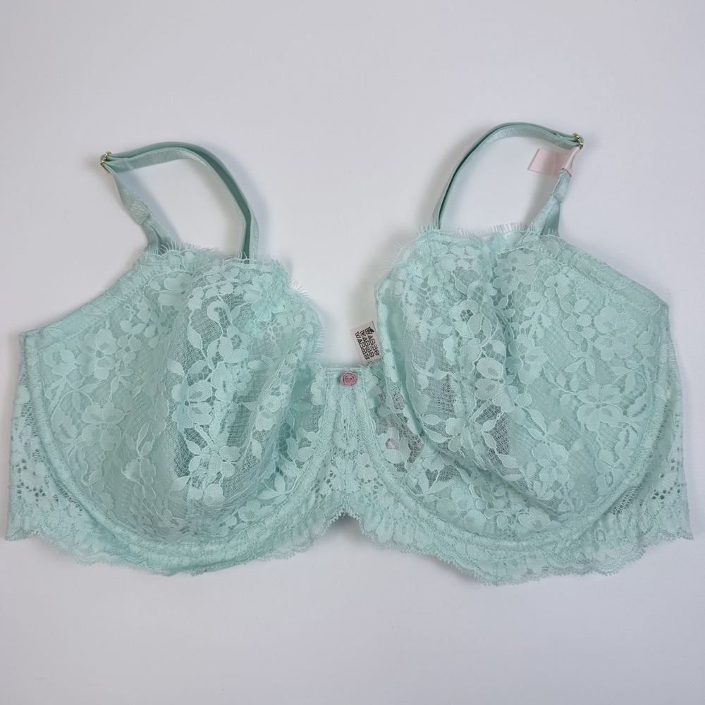 Victoria's Secret Dream Angels Wicked Push-Up Lace Balconette Bra Mint 36DD NWT